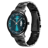 Titan Classic Distincta Men's Watch Analog Green Dial Black Stainless Steel Band, 90170NM01