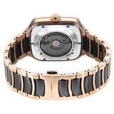 Titan Ceramic Fusion Men's Automatic Watch Black Dial with Two-Toned Stainless Steel Band, 90175KD03