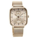Titan Avant Garde Men's Watch Analog Rose Gold Dial Rose Gold Mesh Band, 90178WM01