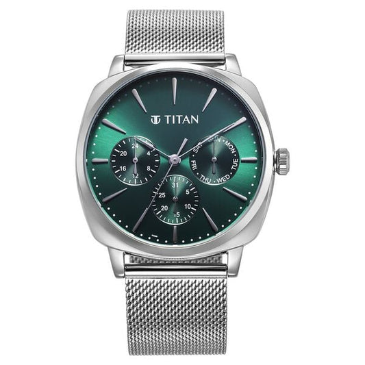 Titan, Men, Analog, Watch, Green Dial, 90189SM01