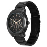 Titan Regalia Men's Analog Watch Black Dial With Black Stainless Steel Band , 90213NM01