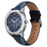 Titan Regalia Men's Analog Watch Blue Dial With Blue Leather Strap , 90213SL01