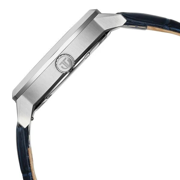 Titan Regalia Men's Analog Watch Blue Dial With Blue Leather Strap , 90213SL01