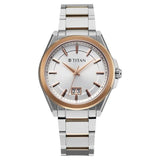Titan, Men's, Analog Watch, Silver Dial, with Stainless Steel Band, TI-90219KM01
