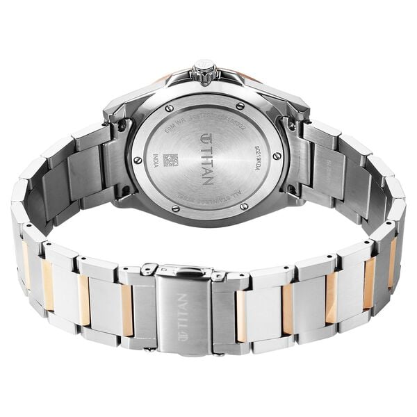 Titan, Men's, Analog Watch, Silver Dial, with Stainless Steel Band, TI-90219KM01