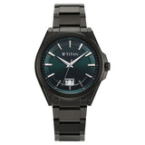 Titan, Men's, Analog Watch, Black Dial, with Stainless Steel Band, TI-90219QM01