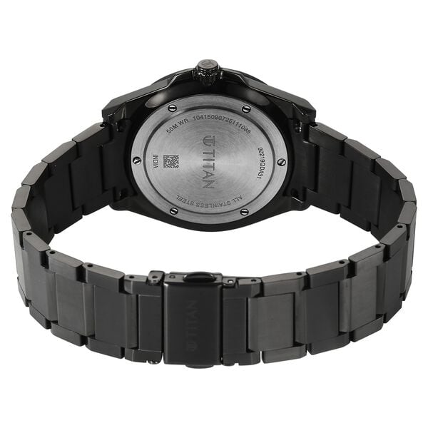 Titan, Men's, Analog Watch, Black Dial, with Stainless Steel Band, TI-90219QM01