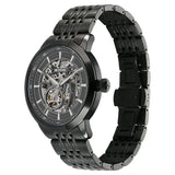 Titan Phoenix Skeletal Men's Automatic Watch Black Dial With Black Tone Stainless Steel Band, 90223NM01