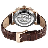 Titan Phoenix Skeletal Men's Automatic Analog with Gun Dial Brown Leather Strap Watch 90223WL01
