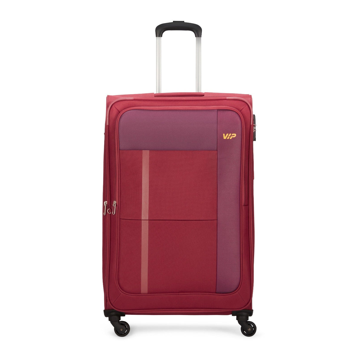 VIP Toronto Plus 55cm 4 Wheel Soft Trolley Red, TORONTOPLUS55RD