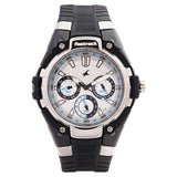 Fastrack, Women's  Watch Analog, Silver Dial Black Resin Strap , 9335PP01