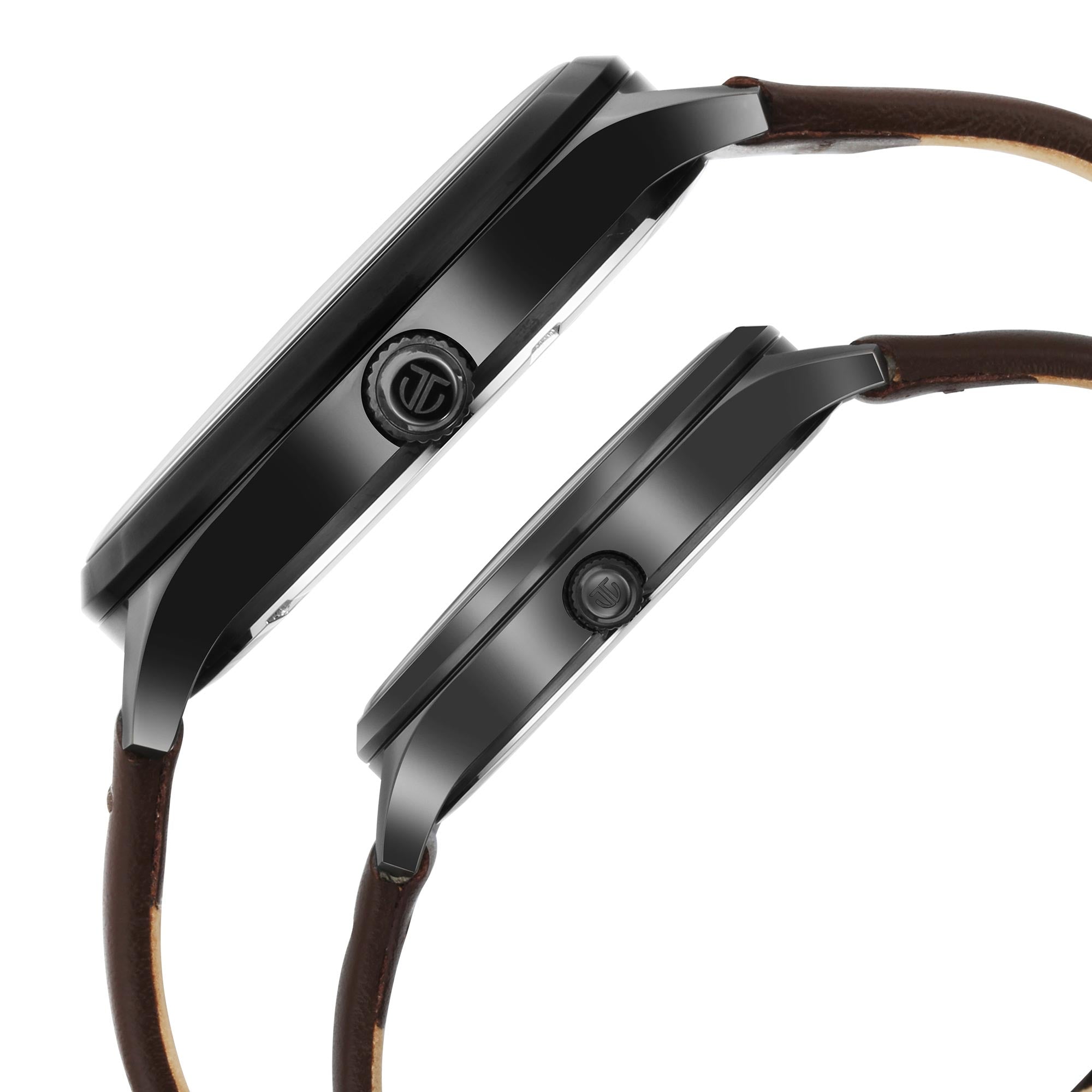 Titan Bandhan Couple's Watch Analog Green Dial with Brown Leather Strap, 9400QL01P