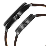 Titan Bandhan Couple's Watch Analog Green Dial with Brown Leather Strap, 9400QL01P