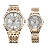 Titan Bandhan Couple Watch Analog with Silver Dial Rose Gold Stainless Steel Band, 94011WM01P