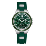 Lee Cooper Men's Watch Analog Green Dial with Green Resin Strap, LC08099.377