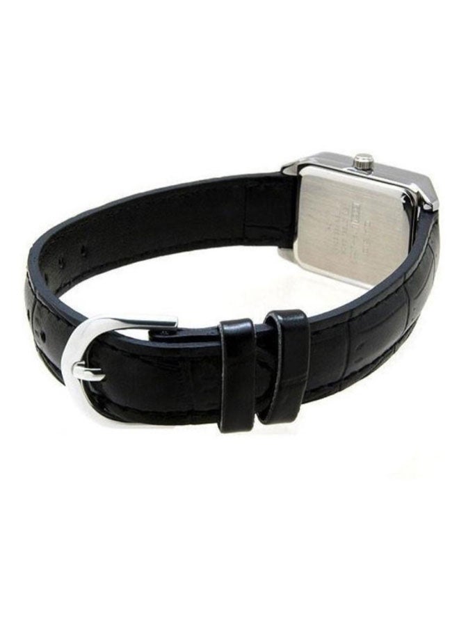 Casio Women's Watch Analog, Black Dial Black Leather Strap, LTP-V007L-1BUDF product image