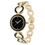 Titan Quartz Analog Women's watch with Black Dial and Metal Strap, 95336WM01