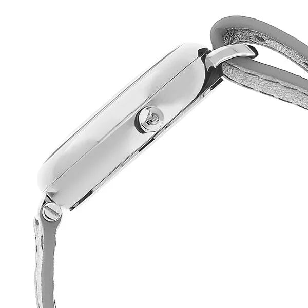 Titan Women's Multifunction Watch Analog Grey Dial With Grey Leather Strap, 95079SL01