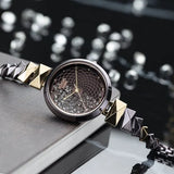 Titan Raga Facets Women's Watch Analog Brown Dial with Bicolor Stainless Steel Band, 95121KM01
