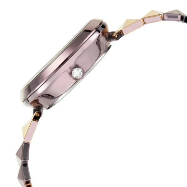 Titan Raga Facets Women's Watch Analog Brown Dial with Bicolor Stainless Steel Band, 95121KM01