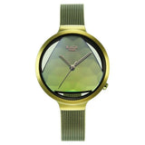 Titan Raga Moments of Joy Women's Watch Analog Green Dial With Green Mesh Band, 95134QM01