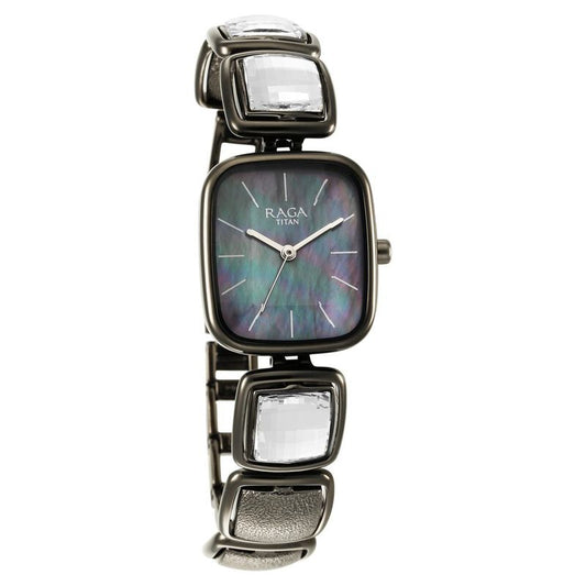 Titan, Women, Analog, Watch, Grey Dial, Stainless steel Strap, 95136QM02