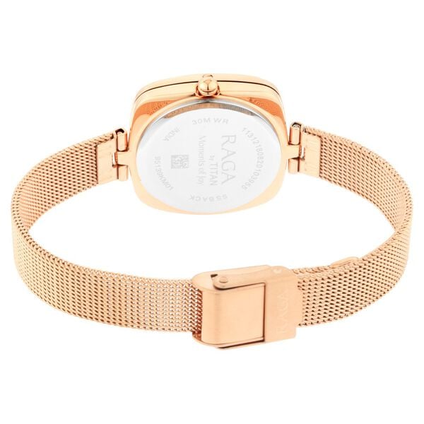 Titan Raga Moments Of Joy Women's Watch Analog Silver Dial With Stainless Steel  Band, 95139KM01