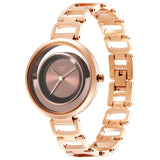 Titan Raga Moments Of Joy Women's Analog Watch Brown Dial With Gold Stainless Steel Band,9 - view 2
