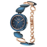 Titan Raga Ceramics Women's Watch Analog Blue Dial With Blue Metal Band, 95146KD01