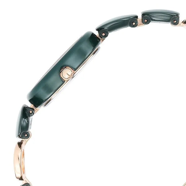 Titan Raga Ceramics Women's Watch Analog Green Dial With Green Stainless Steel Band, 95146KD02