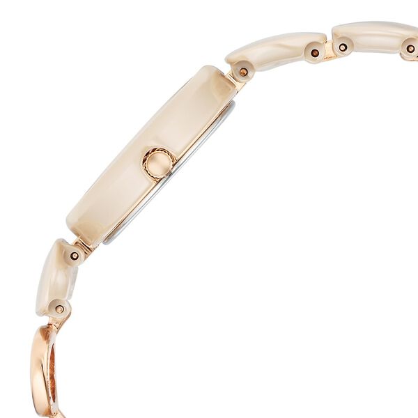 Titan Raga Ceramics Women's Watch Analog Beige Dial With Beige Metal Band, 95146KD06