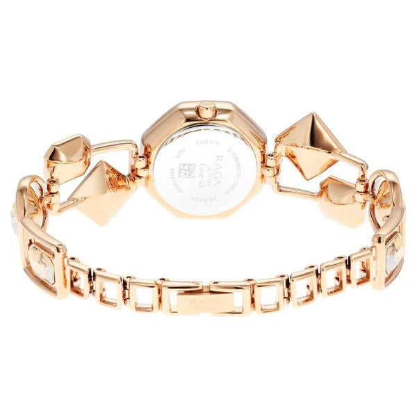 Titan Raga Love All Women's Watch Analog Mother Of Pearl Dial With Rose Gold Stainless Steel  Band, 95151WM01