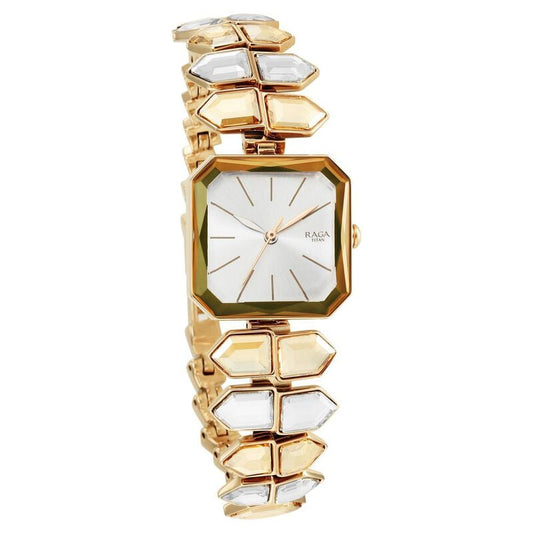 Titan, Women, Analog, Watch, Silver Dial, Stainless steel Strap, 95152WM01