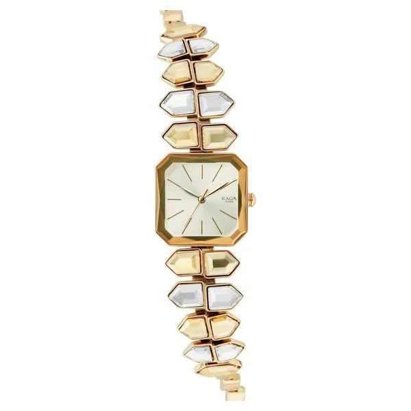 Titan Raga Love All Women's Watch Analog Silver Dial With Stainless Steel  Strap Watch, 95152WM01