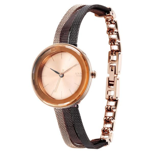 Titan Raga Delight Women's Watch Rose Gold Dial With Rose Gold Stainless Steel Band, 95153KM01