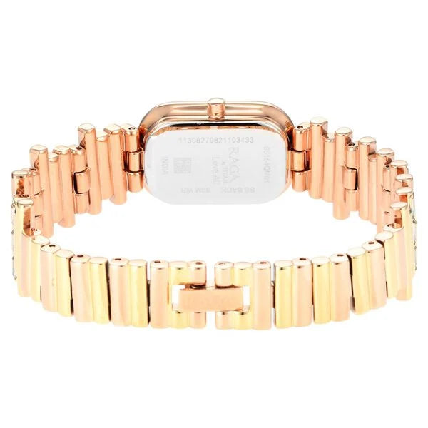 Titan Raga Love All Analog Women's Watch with Rose Gold Dial and Metal Strap, 95154KM01