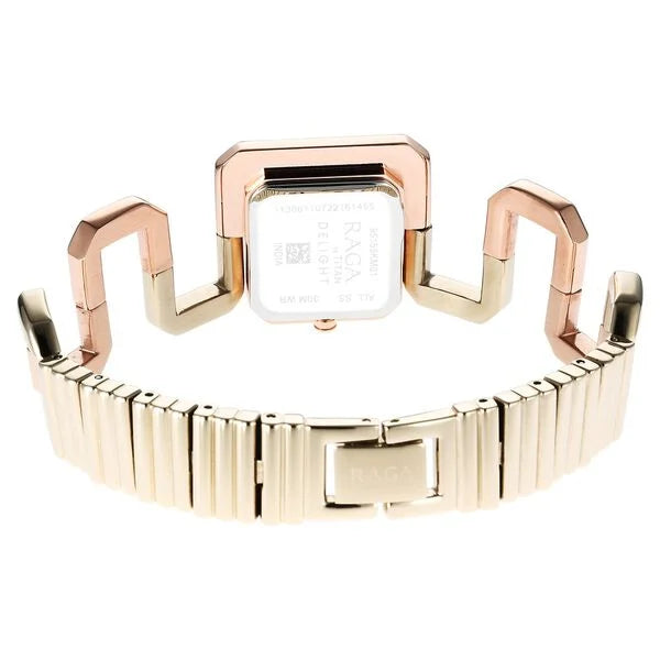 Titan Raga Delight Women's Watch Rose Gold Dial With Stainless Steel Band, 95155KM01