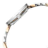 Titan Purple Women's Watch Analog mother of Pearl Dial with Two-Toned Stainless Steel Band, 95162KM01