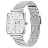 Titan Avant Garde Women's Watch Analog Silver Dial with Silver Mesh Band, 95176SM01