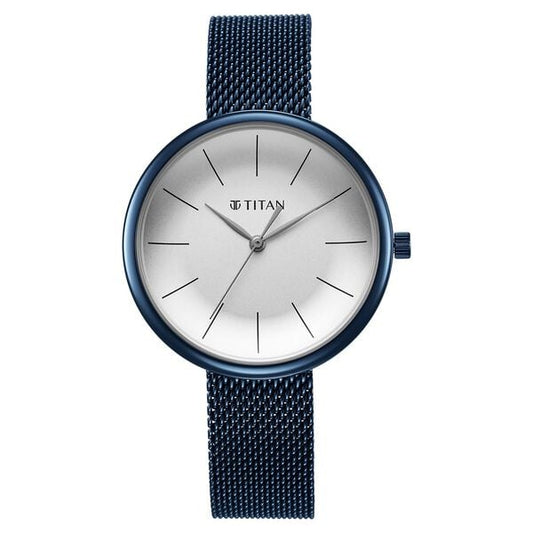 Titan, Women, Analog, Watch, White Dial, 95182QM01