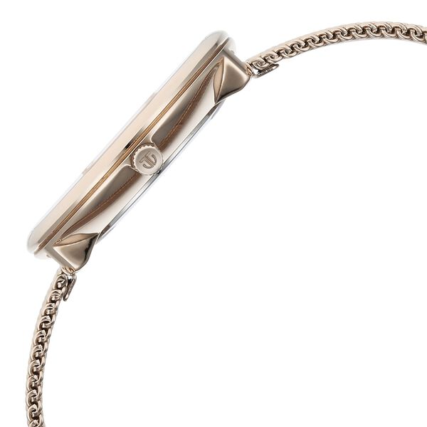 Titan Slimline Women's Watch Analog Pink Dial with Rose Gold Mesh Band, 95182WM01