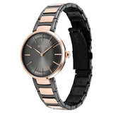 Titan Workwear Women's Watch Analog Anthracite Dial with Two-Toned Stainless Steel Band, 95183KM02