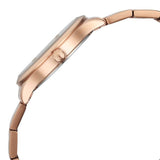 Titan Workwear Women's Watch Analog White Dial with Rose Gold Stainless Steel Band, 95185WM02