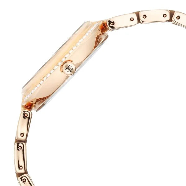Titan Acetate Women's Multifunction Watch Analog Mother Of Pearl Dial with Two-Toned Band, 95187KD03