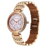 Titan Eternal Quartz Analog Women's Watch With Pink Dial and Rose Gold Metal Strap Watch, 95187WM01