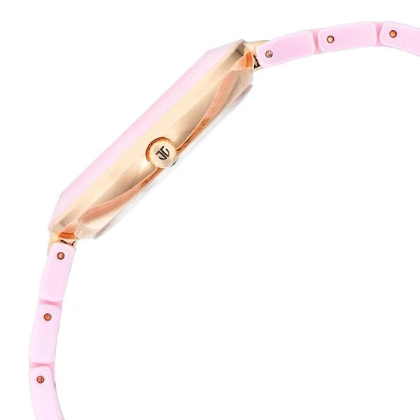 Titan Purple Women's Watch Analog Pink Dial With Pink Ceramic Band, 95189KC03