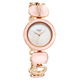 Titan Raga New You Women's Watch Analog Mother Of Pearl Dial With Rose Stone Stainless Steel  Band, 95195WM01