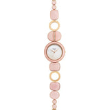 Titan Raga New You Women's Watch Analog Mother Of Pearl Dial With Rose Stone Stainless Steel  Band, 95195WM01