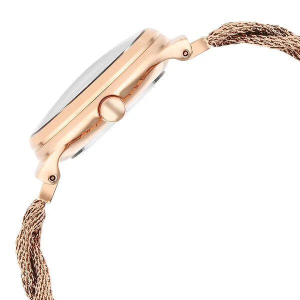 Titan Raga Delight Women's Watch Rose Gold Dial With Stainless Steel Band, 95204WM01