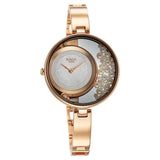 Titan Raga Power Pearls Women's Watch Analog White Dial With Loose Pearls Rose Gold Stainless Steel  Band, 95224WM01